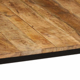 Dining Table 140x70x75 cm Solid Wood Rough Mango 373604