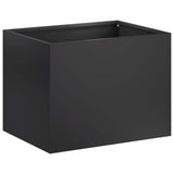 Garden Planter 2 pcs Black 40 x 30 x 30 cm Cold-rolled Steel 8005191