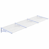 Door Canopy Grey and Transparent 297.5x90 cm Polycarbonate 153694