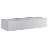 Planter 200x80x40 cm Galvanised Steel 860757