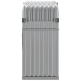 Log Holder Light Grey 120x45x100 cm Galvanised Steel 364553