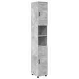 Bathroom Cabinet with Storage Concrete Grey 30 x 35 x 192 cm 883337