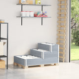 3-Tier Raised Bed Grey 120x80 cm Solid Wood Pine 4010311