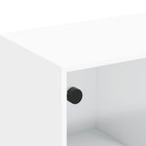 TV Cabinet with Glass Doors White 102x37x42 cm 836406