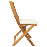 Folding Chair 4 pcs White 49 x 57.5 x 92cm Solid Acacia wood 3329121