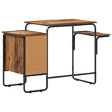 Desk with Storage Oak Wood 120 x 50 x 75 cm 8008000