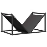 Firewood Rack Black 70x43x34.5 cm Cold-rolled steel 864173