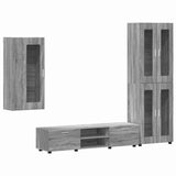 TV Cabinet Set FLORIN 3 pcs Grey Sonoma Engineered Wood 3397950
