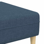 Fabric Sofa with Cushion 3 pcs Blue 208 cm Fabric 3335169
