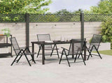 Garden Dining Set 5 pcs Anthracite Powder-Coated Steel 3379291