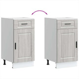 Kitchen Base Cabinet Porto Grey Sonoma Engineered Wood 853953