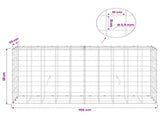 Gabion with 3.5 mm Wire and 10x10 cm Mesh 100x30x50 cm 3463172