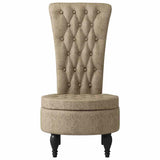 Slipper Chair Light Grey 56.5 x 70 x 110 cm Faux Suede Leather 42020687