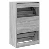 Shoe Cabinet Grey Sonoma 60x34x96.5 cm Engineered Wood 839950