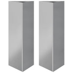 ZNTS Garden Planters 2 pcs Triangular 30x26x75 cm Galvanized Steel 851154