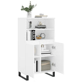 Highboard White 60x36x110 cm Engineered Wood 831492