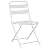 Garden Bistro Set Folding 3 pcs White Steel 42010317