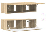 TV Cabinet Set Wall-mounted 2 pcs Sonoma Oak Engineered Wood 3408963
