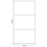 Sliding Door 102 x 205 cm Tempered Glass and Aluminium 42054110