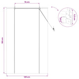 Roller Blind Brown 120 x 160 cm Bamboo 42039786