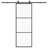 Sliding Door with Hardware Set 76x205 cm ESG Glass&Aluminium 3332806