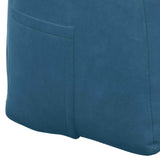 Back Pillow Blue 180 x 24 x 50 cm Velvet 42014573