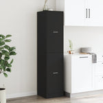 Apothecary Cabinet Black 40x41x174.5 cm Engineered Wood 3309646