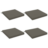 4-Piece Seat Cushions SOEST 4 pcs 100% Polyester Grey 944896