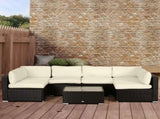 Replacement Cushion Covers for Garden Sofa Set, Garden Rattan Sofa Cushion Polyester Cover T3398P314187