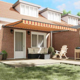 Retractable Awning Multicolour 450 x 300 cm Polyester and Metal 3330912