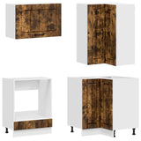 Kitchen Unit LUCCA 8 pcs Smoked Oak Engineered Wood 3438396