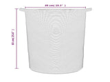 Storage Basket Brown and White 49x65 cm Cotton 358493
