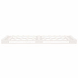 Pallet Bed without Mattress White 100x200 cm Solid Wood 821383