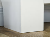Set of 2 MDF Extendable Radiator Cover with Cabinet Shelving, Home Office Slatted Design, White T3398P378793