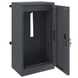 Mailbox with Storage with Door Anthracite 30 x 20 x 55 cm Steel 874949