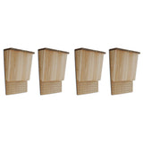 Bat Houses 4 pcs 22x12x34 cm Wood 276009