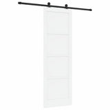 Sliding Door Set Manual White and black 78 x 232 cm 3333363