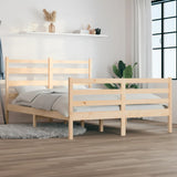 Bed Frame without Mattress Solid Wood Pine 120x200 cm 3103708