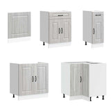 11 Piece Kitchen Cabinet Set Kalmar Grey Sonoma Engineered Wood 3314887