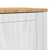 Sideboard FLORO White 70 x 30 x 70.5 cm Solid Pine Wood 42011248