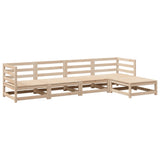 Garden Sofa Set Natural wood Solid pine wood Medium Modular 3299384