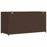 Garden Storage Box Brown 120x50x60 cm Poly Rattan 42499