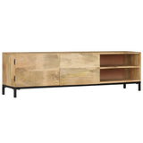 TV Cabinet 145x30x41 cm Solid Mango Wood 247944