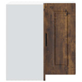 Kitchen Wall Corner Cabinet "Porto" Smoked Oak Engineered Wood 854102