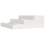 ZNTS Planter White 78x78x27 cm Solid Wood Pine 823907