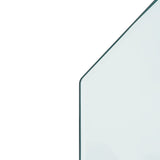 Fireplace Glass Plate Hexagon 120x50 cm 324143
