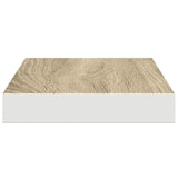 Floating Wall Shelves 4 pcs Oak and White 50x23.5x3.8 cm MDF 326575