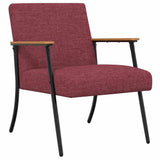 Armchair Wine Red 59 x 75 x 78 cm Fabric 42017665