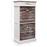 Shoe Cabinet Brown 50x28x98 cm Paulownia Wood 284088