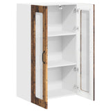 Wall Glass Cabinet LUCCA Old Wood 60 x 31 x 100 cm 885183